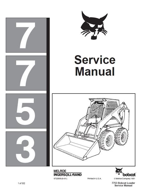 bobcat 7753 skid steer manual